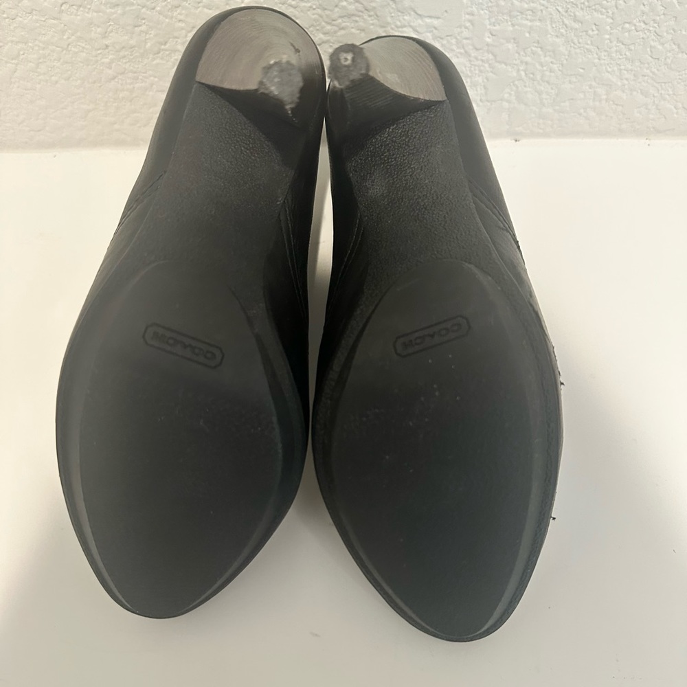 COACH Aliza Black Leather Ankle Boot Booties Size 8 - Picture 10 of 11